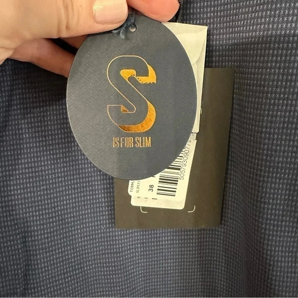 Ted Baker London Slim Fit Semi Plain Trouser Navy Size 38R Men's NWT - Picture 5 of 12